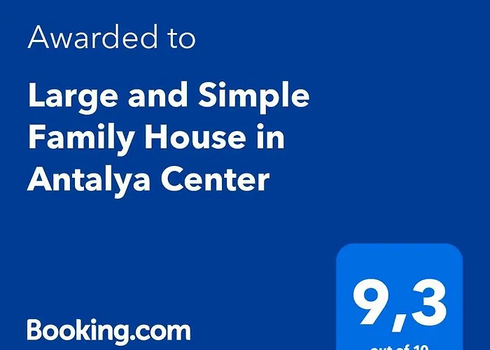 Large And Cosy Family House In Antalya Center
