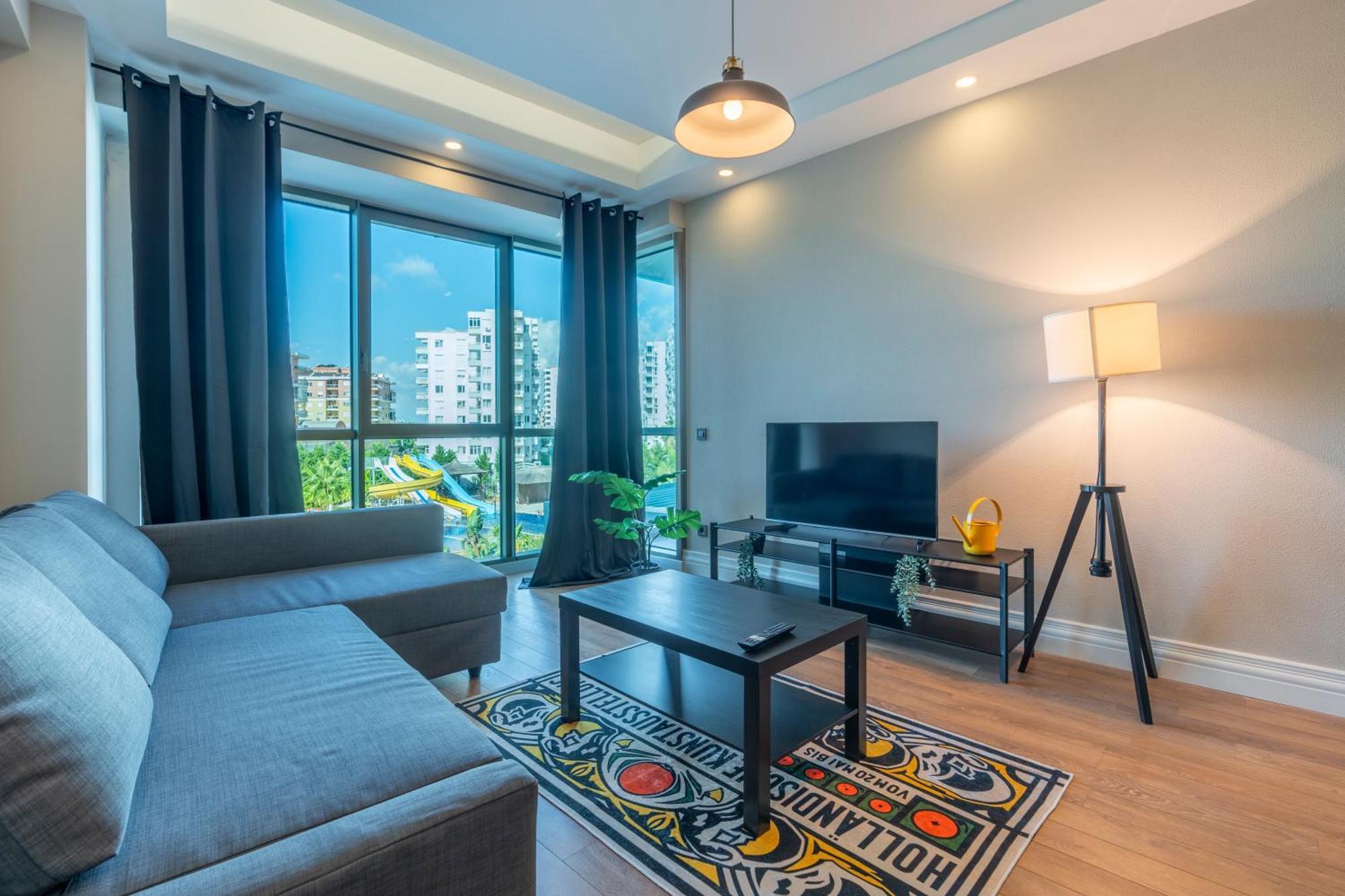 Luxury With Maxibnb 1-bed Pool, Free Spa, Fitness, Access In Aksu Apartment *