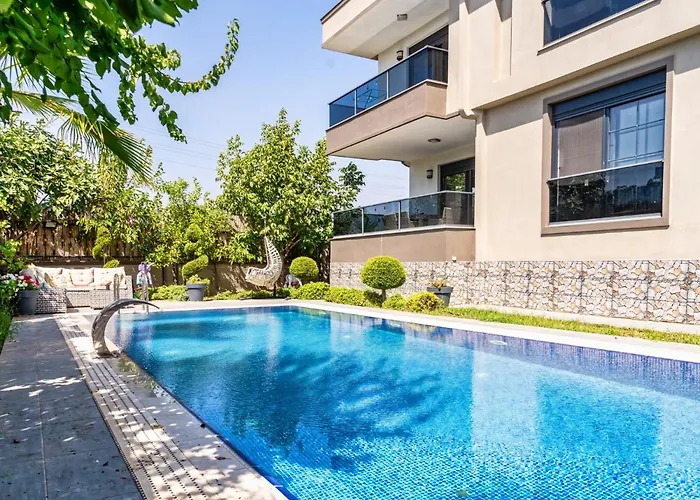 Lux Villa W Balcony Pool Sauna Garden In Antalya